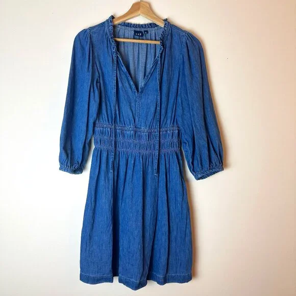 gap blue jean dress Gap Dress Casual Toddler 5 Denim main image 0